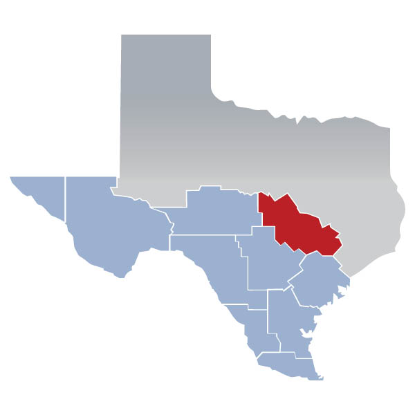 Texas State University SBDC Map